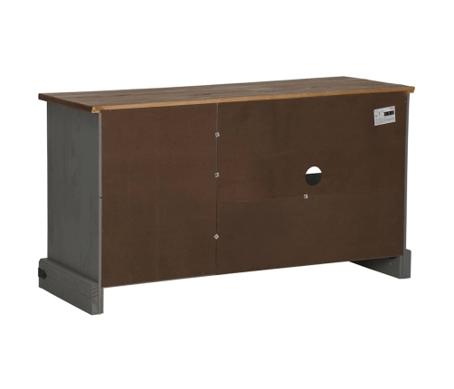 Mueble de TV HALDEN con puerta corredera gris 110x40x60 cm