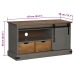 Mueble de TV HALDEN con puerta corredera gris 110x40x60 cm