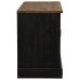 Mueble de TV HALDEN con puerta corredera negro 110x40x60 cm