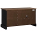 Mueble de TV HALDEN con puerta corredera negro 110x40x60 cm