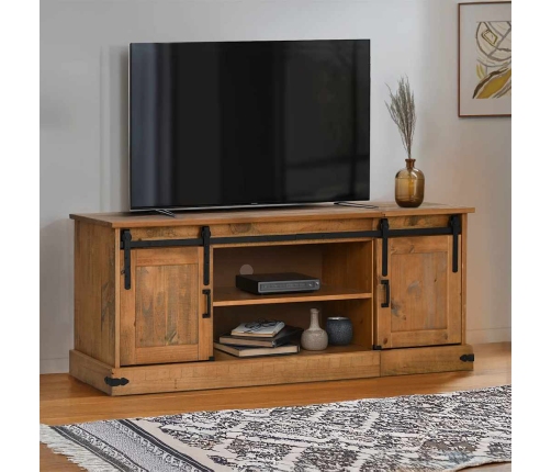 Mueble de TV HALDEN 2 puerta correderas 150x40x60 cm