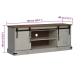 Mueble de TV HALDEN 2 puerta correderas blanco 150x40x60 cm