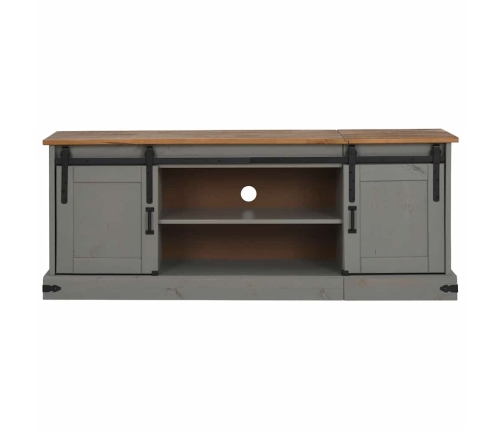 Mueble de TV HALDEN 2 puerta correderas gris 150x40x60 cm