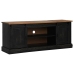 Mueble de TV HALDEN 2 puerta correderas negro 150x40x60 cm