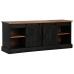 Mueble de TV HALDEN 2 puerta correderas negro 150x40x60 cm