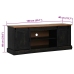 Mueble de TV HALDEN 2 puerta correderas negro 150x40x60 cm