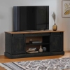 Mueble de TV HALDEN 2 puerta correderas negro 150x40x60 cm