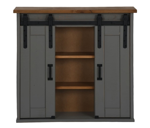 Armario colgante HALDEN 2 puerta correderas 75x22,5x70 cm gris