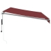 Toldo retráctil automático burdeos 350x250 cm