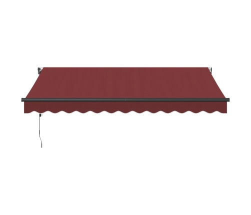 Toldo retráctil automático burdeos 350x250 cm