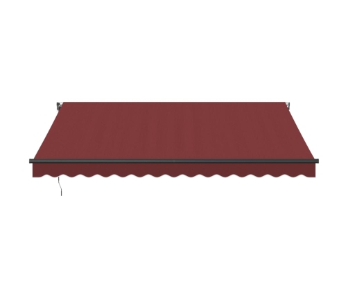 Toldo retráctil automático burdeos 400x300 cm