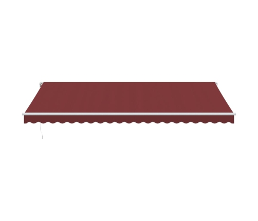 Toldo retráctil automático burdeos 500x300 cm