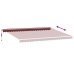 Toldo retráctil automático burdeos 500x300 cm