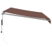 Toldo retráctil automático marrón 350x250 cm