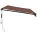 Toldo retráctil automático marrón 350x250 cm