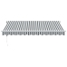 Toldo retráctil automático gris antracita y blanco 350x250 cm