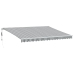 Toldo retráctil automático gris antracita y blanco 450x300 cm