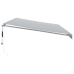 Toldo retráctil automático gris antracita y blanco 600x300 cm