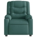 Sillón reclinable eléctrico tela verde oscuro