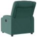 Sillón reclinable eléctrico tela verde oscuro