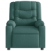 Sillón reclinable de masaje eléctrico tela verde oscuro