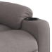 Sillón reclinable de masaje eléctrico tela gris taupe