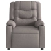 Sillón reclinable de masaje eléctrico tela gris taupe