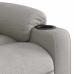 Sillón reclinable de masaje eléctrico tela gris nube