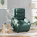 Sillón masaje eléctrico reclinable elevable tela verde oscuro