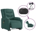 Sillón masaje eléctrico reclinable elevable tela verde oscuro