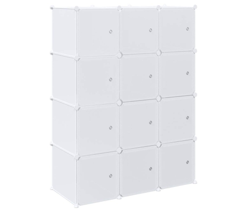 Organizador de cubos almacenamiento 12 cubos varillas colgar PP