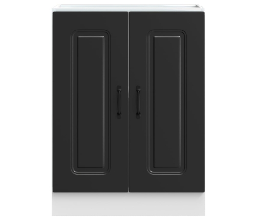 Mueble bajo para fregadero Kalmar negro 60x46x81,5 cm