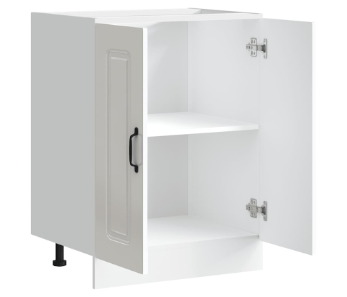 Mueble bajo para fregadero Kalmar blanco brillo 60x46x81,5 cm