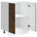 Mueble bajo para fregadero Kalmar roble ahumado 60x46x81,5 cm