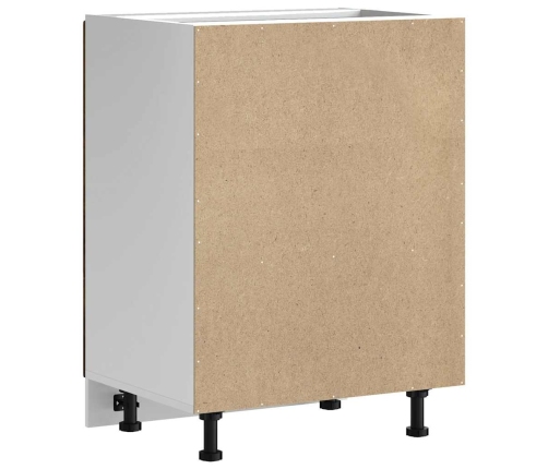 Mueble bajo para fregadero Kalmar roble ahumado 60x46x81,5 cm