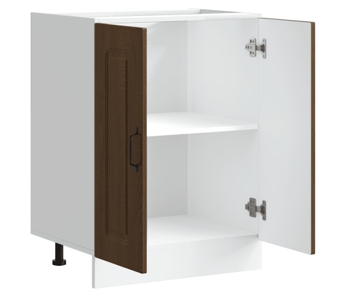 Mueble bajo para fregadero Kalmar roble marrón 60x46x81,5 cm