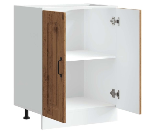 Mueble bajo para fregadero Kalmar madera vieja 60x46x81,5 cm