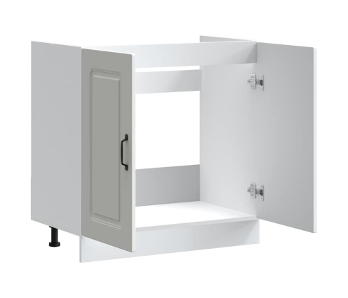 Mueble bajo para fregadero Kalmar blanco 80x46x81,5 cm