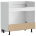 Mueble bajo para fregadero Kalmar blanco 80x46x81,5 cm