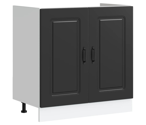 Mueble bajo para fregadero Kalmar negro 80x46x81,5 cm