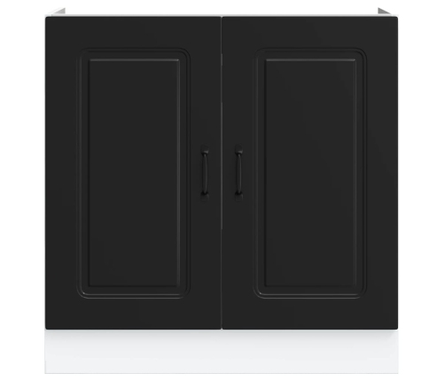 Mueble bajo para fregadero Kalmar negro 80x46x81,5 cm