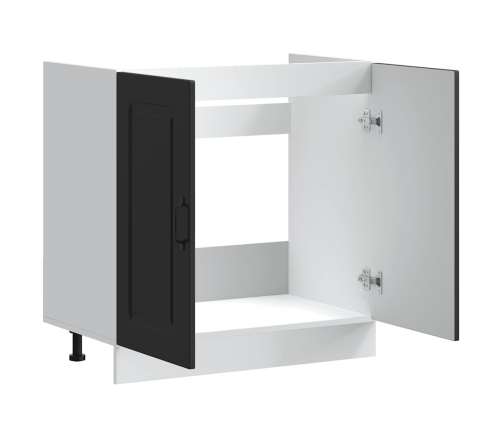 Mueble bajo para fregadero Kalmar negro 80x46x81,5 cm