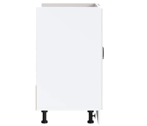 Mueble bajo para fregadero Kalmar blanco brillo 80x46x81,5 cm