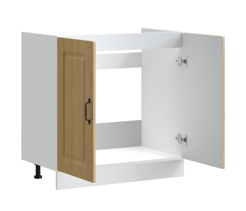 Mueble bajo para fregadero Kalmar roble sonoma 80x46x81,5 cm