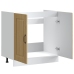 Mueble bajo para fregadero Kalmar roble sonoma 80x46x81,5 cm