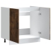 Mueble bajo para fregadero Kalmar roble ahumado 80x46x81,5 cm