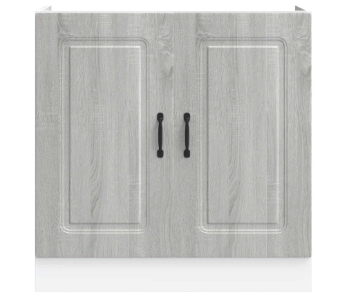 Mueble bajo para fregadero Kalmar gris sonoma 80x46x81,5 cm