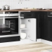 Mueble bajo de cocina Kalmar madera de ingeniería negra