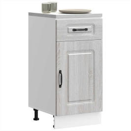 Mueble bajo de cocina Kalmar gris sonoma madera de ingeniería