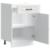 Mueble bajo de cocina Kalmar madera de ingeniería blanca